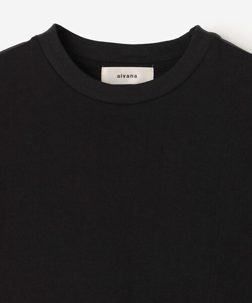 alvana（アルヴァナ）の「alvana | コットン 半袖ワイドTシャツ WOMEN（Tシャツ/カットソー・レディース・ホワイト/ブラック・0）」の9枚目の写真