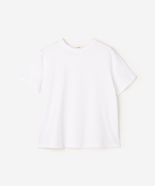 alvana（アルヴァナ）の「alvana | コットン 半袖ワイドTシャツ WOMEN（Tシャツ/カットソー・レディース・ホワイト/ブラック・0）」の16枚目の写真