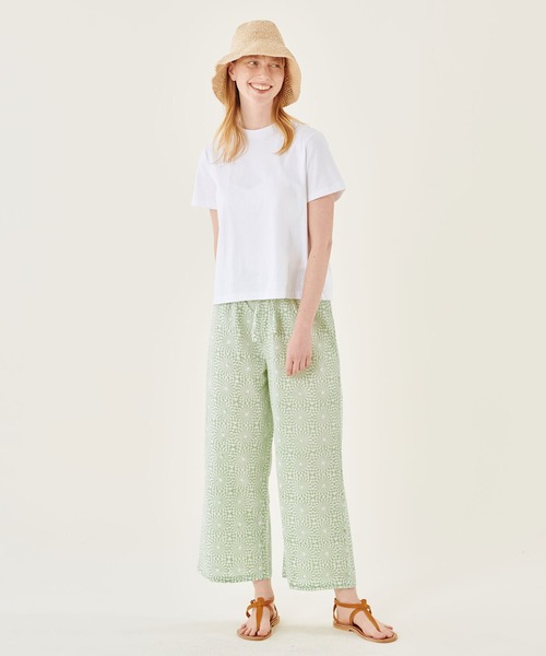 alvana（アルヴァナ）の「alvana | コットン 半袖ワイドTシャツ WOMEN（Tシャツ/カットソー・レディース・ホワイト/ブラック・0）」の13枚目の写真