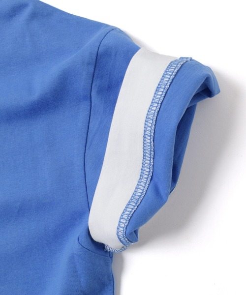 GLAZOS(グラソス)の「ワンポイントロゴ裾レイヤード半袖Tシャツ(Tシャツ/カットソー・キッズ・ライトブルー/ブラック/ホワイト/ライトグリーン/ネイビー・140cm/150cm/160cm/170cm/130cm)」の14枚目の写真