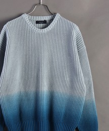 ローゲージニット」に該当するブルー・ネイビー/青色系のファッション