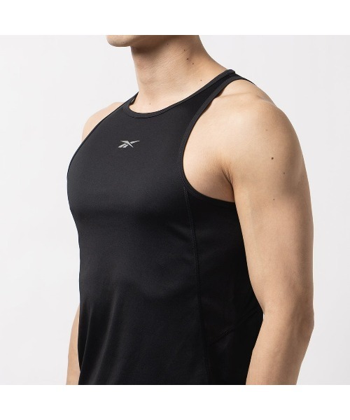 Reebok(リーボック)の「ランニング スピードウィック シングレット / RUN SPEEDWICK SINGLET(タンクトップ・メンズ・ブラック・LARGE/MEDIUM/SMALL/XX-LARGE/X-LARGE)」の4枚目の写真