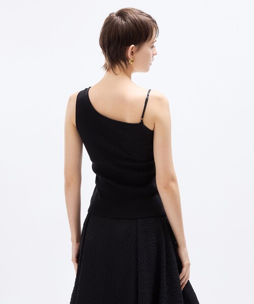 DEICY(デイシー)の「アシメカップインリブカッソー(Tシャツ/カットソー・レディース・アイボリー/ブラック/ベージュ・FREE)」の6枚目の写真