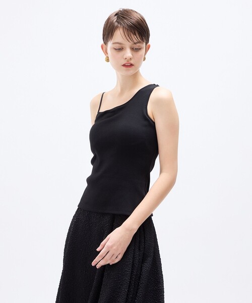 DEICY(デイシー)の「アシメカップインリブカッソー(Tシャツ/カットソー・レディース・アイボリー/ブラック/ベージュ・FREE)」の16枚目の写真