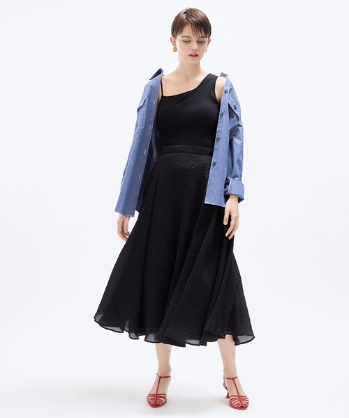 DEICY(デイシー)の「アシメカップインリブカッソー(Tシャツ/カットソー・レディース・アイボリー/ブラック/ベージュ・FREE)」の21枚目の写真