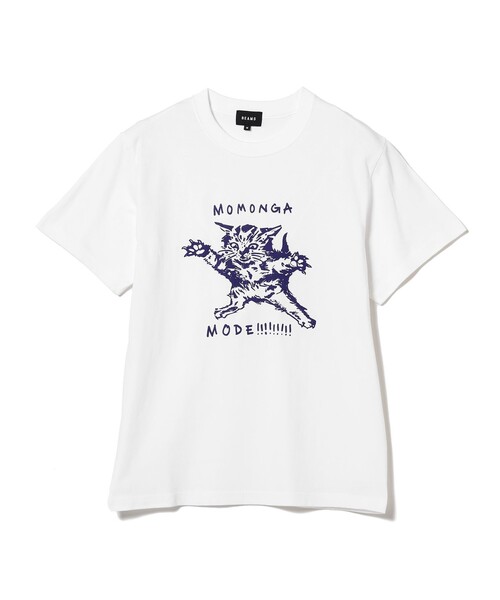 BEAMS T（ビームスティー）の「BEAMS / MOMONGA MODE TEE（Tシャツ/カットソー・メンズ・ネイビー/ホワイト・XL/L/M/S）」の3枚目の写真