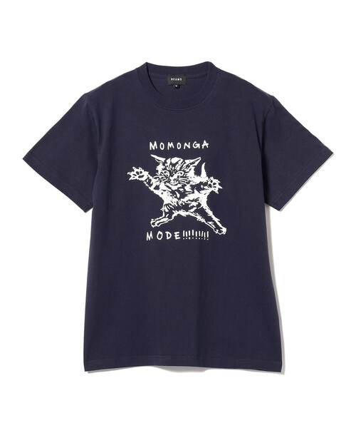 BEAMS T（ビームスティー）の「BEAMS / MOMONGA MODE TEE（Tシャツ/カットソー・メンズ・ネイビー/ホワイト・XL/L/M/S）」の6枚目の写真