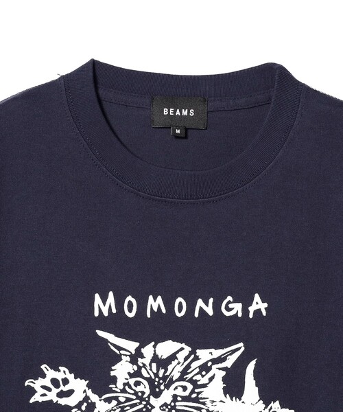 BEAMS T（ビームスティー）の「BEAMS / MOMONGA MODE TEE（Tシャツ/カットソー・メンズ・ネイビー/ホワイト・XL/L/M/S）」の7枚目の写真