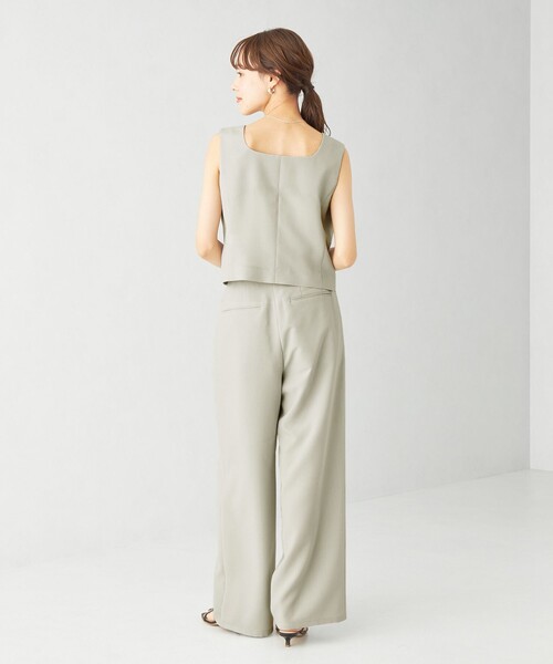 EMMEL REFINES(エメルリファインズ)の「<EMMEL REFINES>EM ハイウエスト タック ワイドパンツ(スラックス・レディース・ライトブルー/ライトグレー/その他1・XS/S/M)」の7枚目の写真