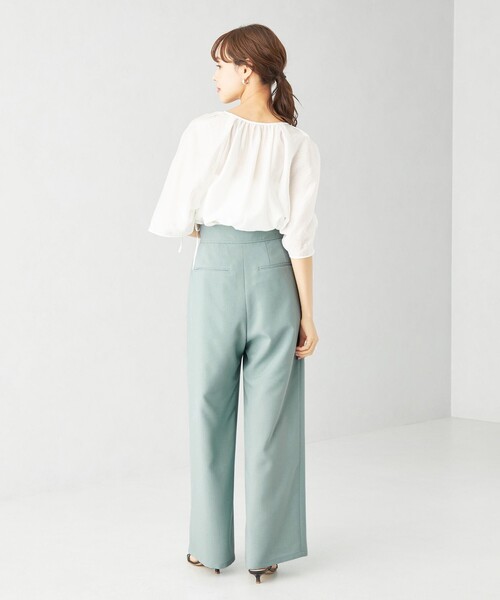 EMMEL REFINES(エメルリファインズ)の「<EMMEL REFINES>EM ハイウエスト タック ワイドパンツ(スラックス・レディース・ライトブルー/ライトグレー/その他1・XS/S/M)」の12枚目の写真