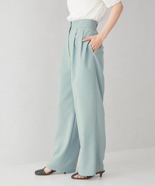 エメルリファインズ ハイウエスト ワイド タック パンツ EMMEL REFINES（エメルリファインズ）の「＜EMMEL REFINES＞EM