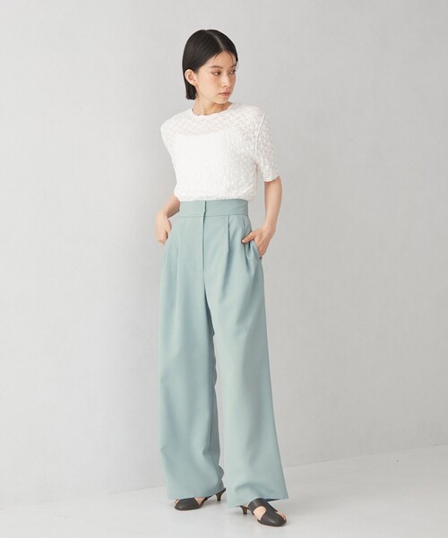EMMEL REFINES(エメルリファインズ)の「<EMMEL REFINES>EM ハイウエスト タック ワイドパンツ(スラックス・レディース・ライトブルー/ライトグレー/その他1・XS/S/M)」の20枚目の写真