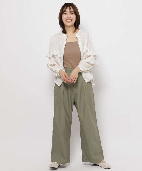 niko and...（ニコアンド）の「ルームドライ/レイヤーカップキャミソール（キャミソール・レディース・アイボリー/ブラック/モカ・LARGE/MEDIUM）」の8枚目の写真