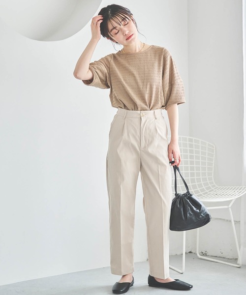 mil(ミル)の「【150㎝前後の小柄さんサイズ】きれいめチノパンツ(チノパンツ・レディース・チャコールグレー/オレンジ/ライトベージュ・S/XS/M)」の14枚目の写真