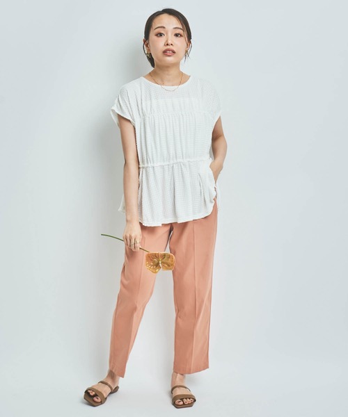 mil(ミル)の「【150㎝前後の小柄さんサイズ】きれいめチノパンツ(チノパンツ・レディース・チャコールグレー/オレンジ/ライトベージュ・S/XS/M)」の18枚目の写真