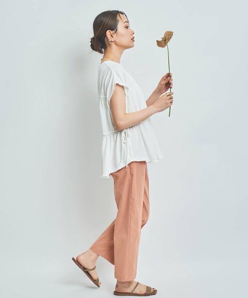 mil(ミル)の「【150㎝前後の小柄さんサイズ】きれいめチノパンツ(チノパンツ・レディース・チャコールグレー/オレンジ/ライトベージュ・S/XS/M)」の19枚目の写真