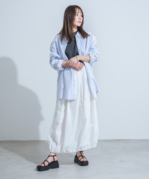 EVOL（イーボル）の「XSからLLまで豊富なサイズ展開【EVOL】Tストラップスクエア厚底サンダル IW5406（サンダル・レディース・ブラック/シルバー/アイボリー・XS/L/M/S/LL）」の9枚目の写真