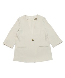 TOKYO SHIRTS | ノーカラージャケット 七分袖(ノーカラージャケット)