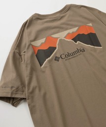 【Columbia/コロンビア】ワンポイント ブランドロゴ刺繍&バックBIGロゴプリント コールドベイダッシュ ショートスリーブT/半袖Tシャツ/ Cold Bay Dash Short Sleeve Tee