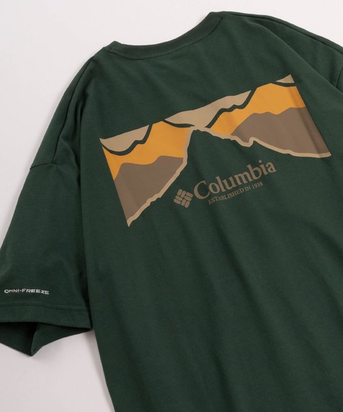 Columbia（コロンビア）の「【Columbia/コロンビア】ワンポイント ブランドロゴ刺繍&バックBIGロゴプリント コールドベイダッシュ ショートスリーブT/半袖Tシャツ/ Cold Bay Dash Short Sleeve Tee（Tシャツ/カットソー・メンズ・ホワイト/ブラック/ダークグリーン/ライトブラウン・M/L/XL）」の4枚目の写真