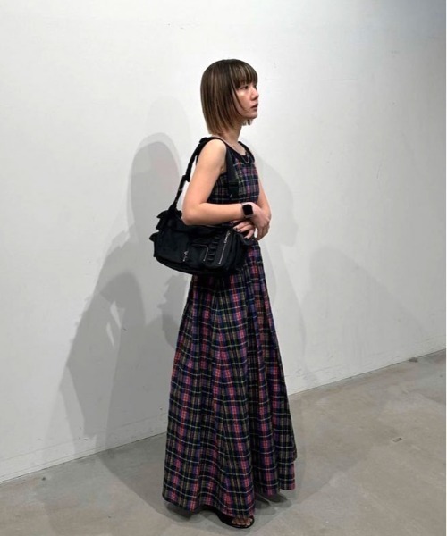 Ameri（アメリ）の「MEDI MANY WAY DEAR CHECK SET UP DRESS