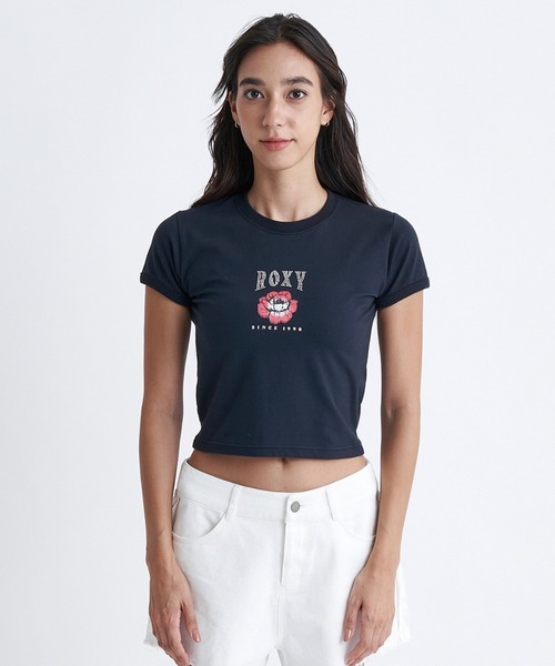 ROXY（ロキシー）の「LA FLORA/ロキシーパイピングショート丈リンガーTシャツ（Tシャツ/カットソー・レディース・ターコイズブルー/レッド/ホワイト/ブラック・MEDIUM/LARGE/SMALL）」の16枚目の写真