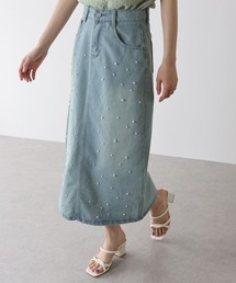 BLUEEAST | パール付きデニムスカート(デニムスカート)