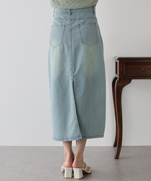 BLUEEAST（ブルーイースト）の「パール付きデニムスカート（デニムスカート・レディース・ブルー・MEDIUM/LARGE）」の12枚目の写真