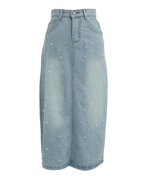 BLUEEAST（ブルーイースト）の「パール付きデニムスカート（デニムスカート・レディース・ブルー・MEDIUM/LARGE）」の13枚目の写真