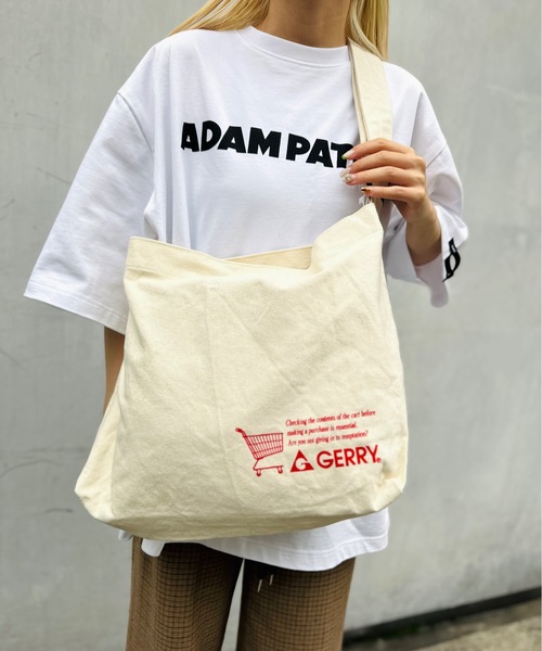 GERRY(ジェリー)の「GERRY / ラフショルダー / R1995(ショルダーバッグ・レディース・アイボリー/ブラック・ONESIZE)」の1枚目の写真