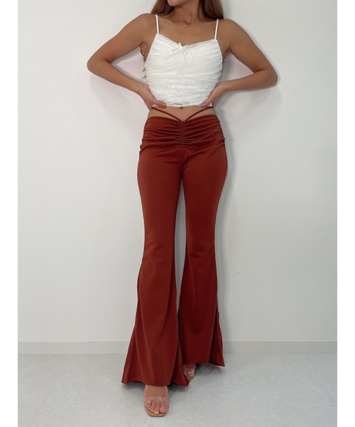 DURAS（デュラス）の「Gather flare pants（その他パンツ・レディース・チャコールグレー/ブラウン・SMALL/MEDIUM）」の17枚目の写真