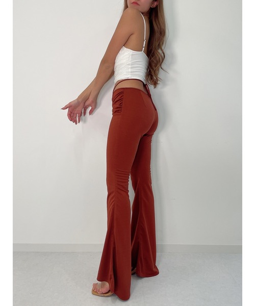 DURAS（デュラス）の「Gather flare pants（その他パンツ・レディース・チャコールグレー/ブラウン・SMALL/MEDIUM）」の14枚目の写真