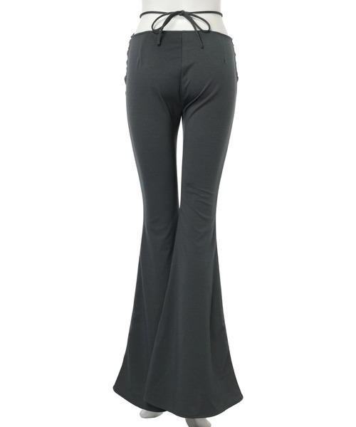 DURAS（デュラス）の「Gather flare pants（その他パンツ・レディース・チャコールグレー/ブラウン・SMALL/MEDIUM）」の7枚目の写真