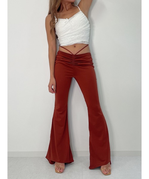 DURAS（デュラス）の「Gather flare pants（その他パンツ・レディース・チャコールグレー/ブラウン・SMALL/MEDIUM）」の19枚目の写真