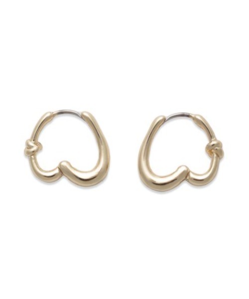 SNIDEL(スナイデル)の「リンクハートピアス(ピアス(両耳用)・レディース・ゴールド/シルバー・FREE)」の1枚目の写真