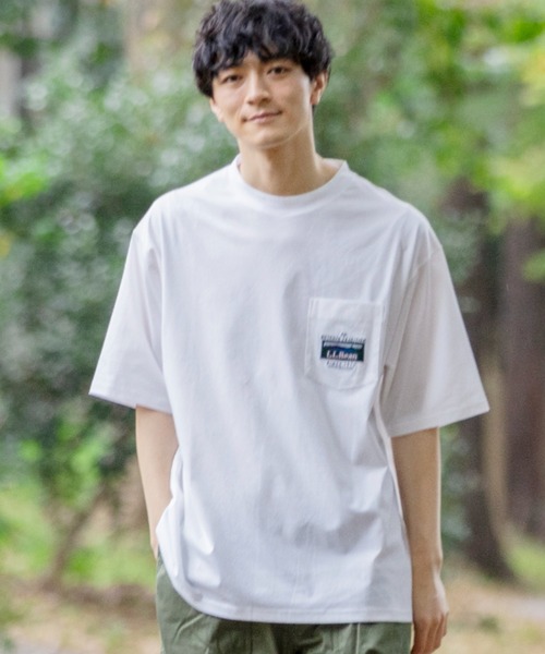 L.L.Bean(エルエルビーン)の「【JAPAN EDITION】ビーンズ・カタディン・ポケット・ティ(Tシャツ/カットソー・メンズ・チャコール/ホワイト/グリーン/ブルー・MEDIUM/SMALL/LARGE/X-LARGE)」の2枚目の写真