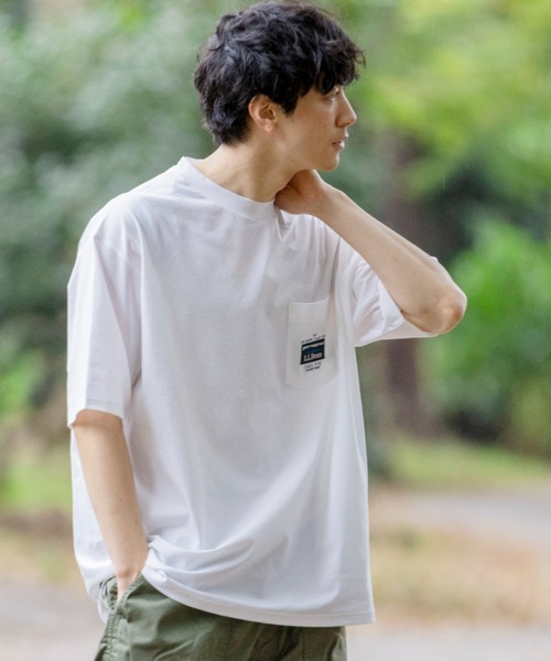 L.L.Bean(エルエルビーン)の「【JAPAN EDITION】ビーンズ・カタディン・ポケット・ティ(Tシャツ/カットソー・メンズ・チャコール/ホワイト/グリーン/ブルー・MEDIUM/SMALL/LARGE/X-LARGE)」の11枚目の写真