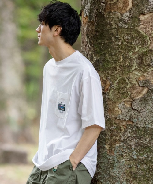 L.L.Bean(エルエルビーン)の「【JAPAN EDITION】ビーンズ・カタディン・ポケット・ティ(Tシャツ/カットソー・メンズ・チャコール/ホワイト/グリーン/ブルー・MEDIUM/SMALL/LARGE/X-LARGE)」の12枚目の写真
