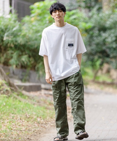L.L.Bean(エルエルビーン)の「【JAPAN EDITION】ビーンズ・カタディン・ポケット・ティ(Tシャツ/カットソー・メンズ・チャコール/ホワイト/グリーン/ブルー・MEDIUM/SMALL/LARGE/X-LARGE)」の14枚目の写真