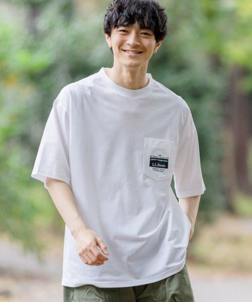 L.L.Bean(エルエルビーン)の「【JAPAN EDITION】ビーンズ・カタディン・ポケット・ティ(Tシャツ/カットソー・メンズ・チャコール/ホワイト/グリーン/ブルー・MEDIUM/SMALL/LARGE/X-LARGE)」の13枚目の写真