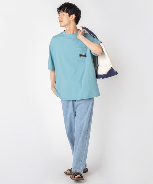 L.L.Bean(エルエルビーン)の「【JAPAN EDITION】ビーンズ・カタディン・ポケット・ティ(Tシャツ/カットソー・メンズ・チャコール/ホワイト/グリーン/ブルー・MEDIUM/SMALL/LARGE/X-LARGE)」の18枚目の写真