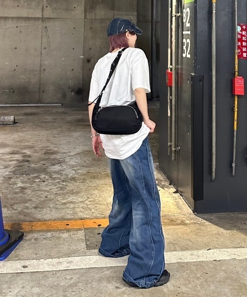 Chikashitsu +（チカシツプラス）の「【Chikashitsu +】logo lettering t-shirt / 【チカシツプラス】ロゴレタリングプリント半袖Tシャツ（Tシャツ/カットソー・メンズ・ホワイト/ブラック・ONE SIZE）」の19枚目の写真