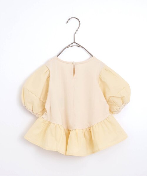 p.premier（ピードットプルミエ）の「ペプラムパフTシャツ（Tシャツ/カットソー・キッズ・ブラック/ブラウン/アイボリー・130/140/90/100/110/120/80）」の8枚目の写真