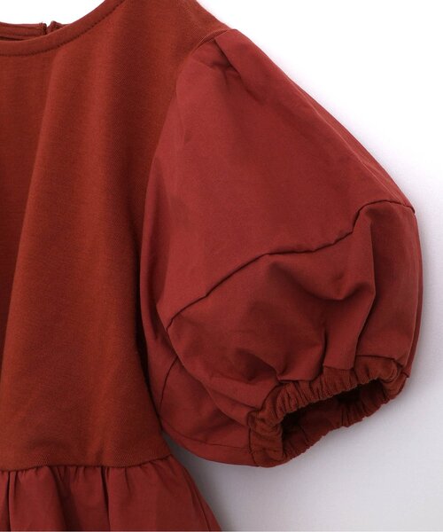 p.premier（ピードットプルミエ）の「ペプラムパフTシャツ（Tシャツ/カットソー・キッズ・ブラック/ブラウン/アイボリー・130/140/90/100/110/120/80）」の12枚目の写真