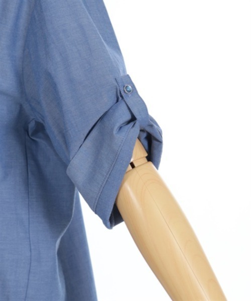 axes femme（アクシーズファム）の「花刺繍入スキッパーシャツ（シャツ/ブラウス・レディース・ホワイト/ブラック/ブルー・FREE）」の13枚目の写真