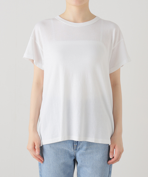 plage（プラージュ）の「THE GREAT./ザ グレイト THE BOXY CREW Tシャツ（Tシャツ/カットソー・レディース・ライトパープル/ホワイト・FREE）」の14枚目の写真