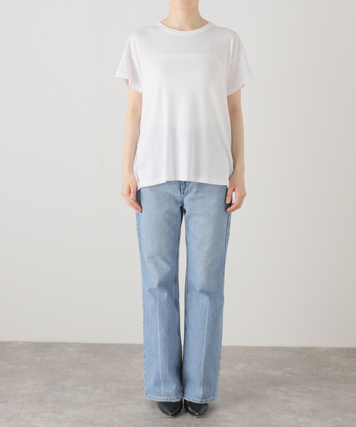 plage（プラージュ）の「THE GREAT./ザ グレイト THE BOXY CREW Tシャツ（Tシャツ/カットソー・レディース・ライトパープル/ホワイト・FREE）」の15枚目の写真