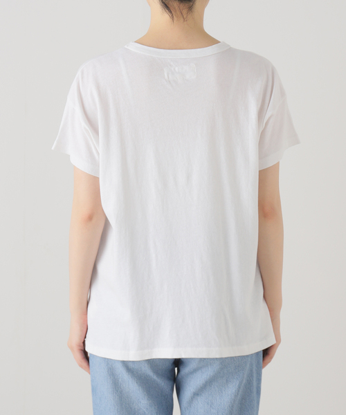 plage（プラージュ）の「THE GREAT./ザ グレイト THE BOXY CREW Tシャツ（Tシャツ/カットソー・レディース・ライトパープル/ホワイト・FREE）」の4枚目の写真