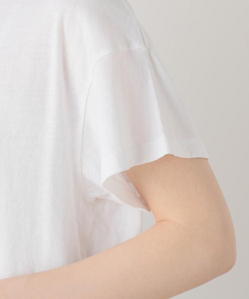 plage（プラージュ）の「THE GREAT./ザ グレイト THE BOXY CREW Tシャツ（Tシャツ/カットソー・レディース・ライトパープル/ホワイト・FREE）」の7枚目の写真