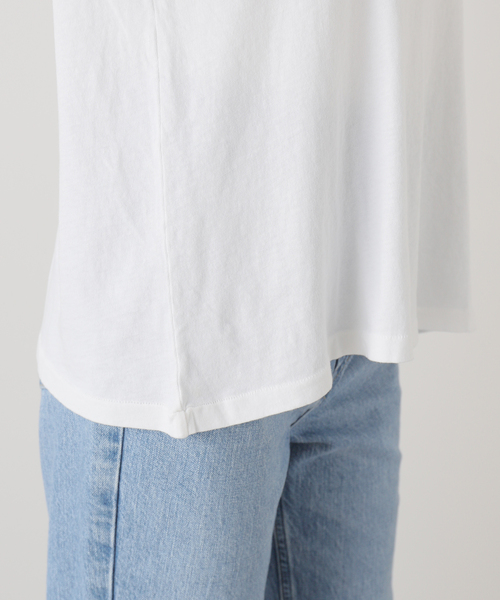 plage（プラージュ）の「THE GREAT./ザ グレイト THE BOXY CREW Tシャツ（Tシャツ/カットソー・レディース・ライトパープル/ホワイト・FREE）」の8枚目の写真